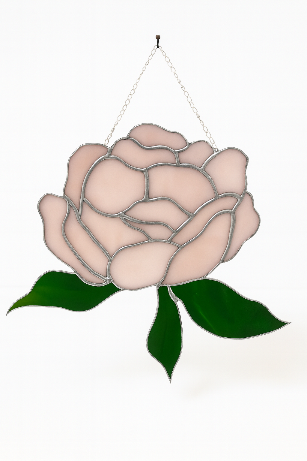 Vitrail floral Pivoine