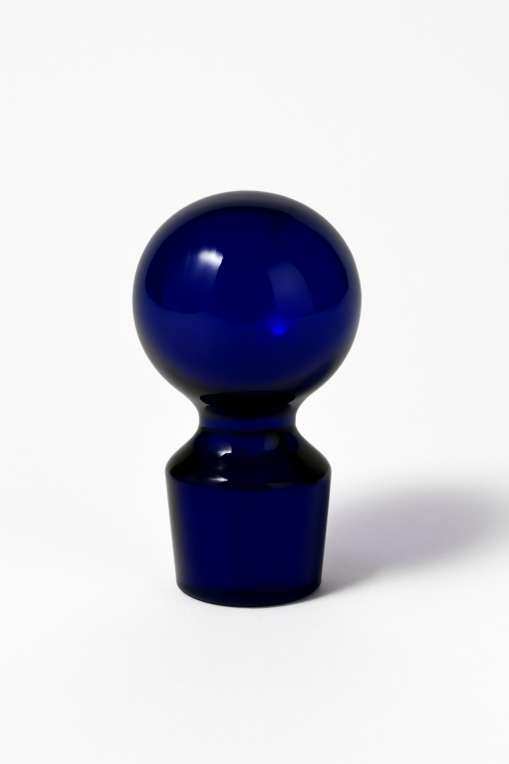 Carafe en verre opalin Blanc et bleu