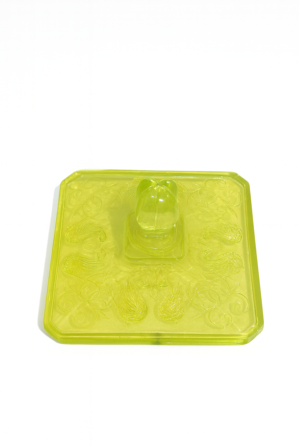 Bonbonnière en verre d’ouraline