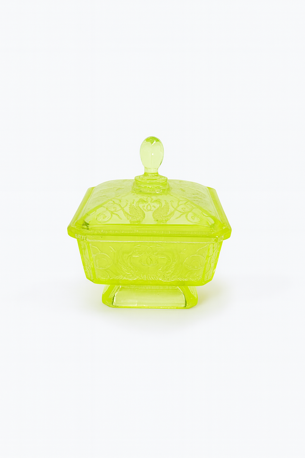 Bonbonnière en verre d’ouraline