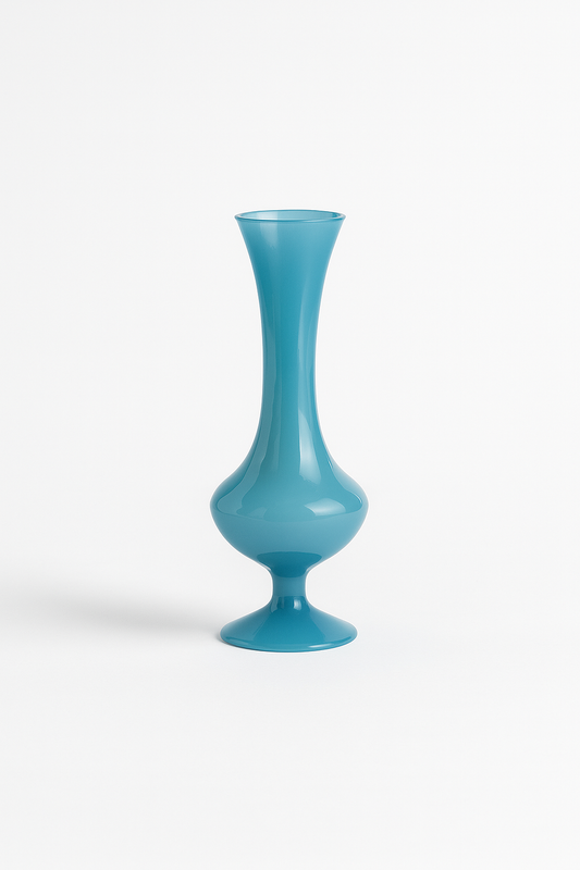 Vase en verre soufflé Bleu lagon