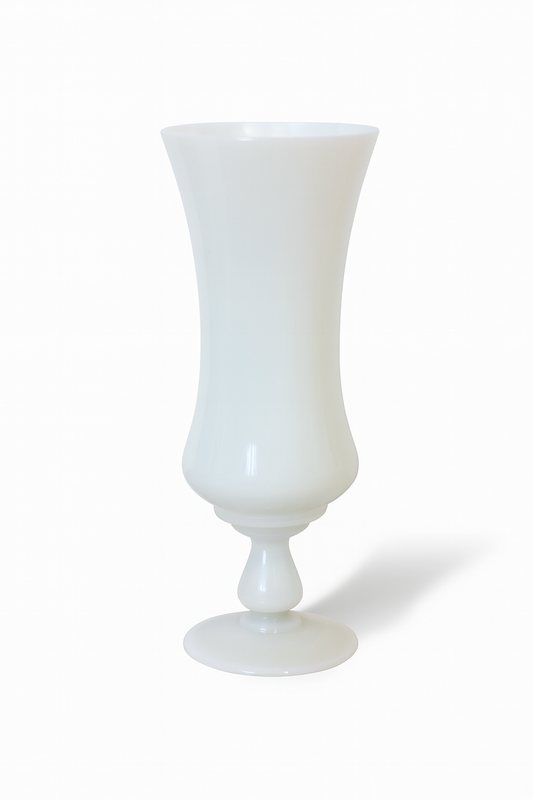 Vase en verre opalin Blanc