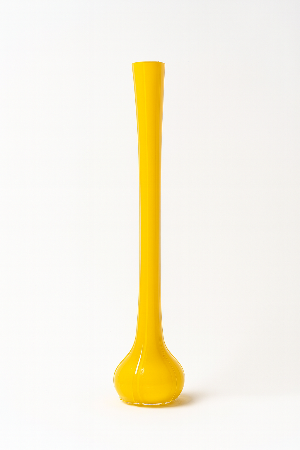 Vase en verre soufflé Jaune orangé