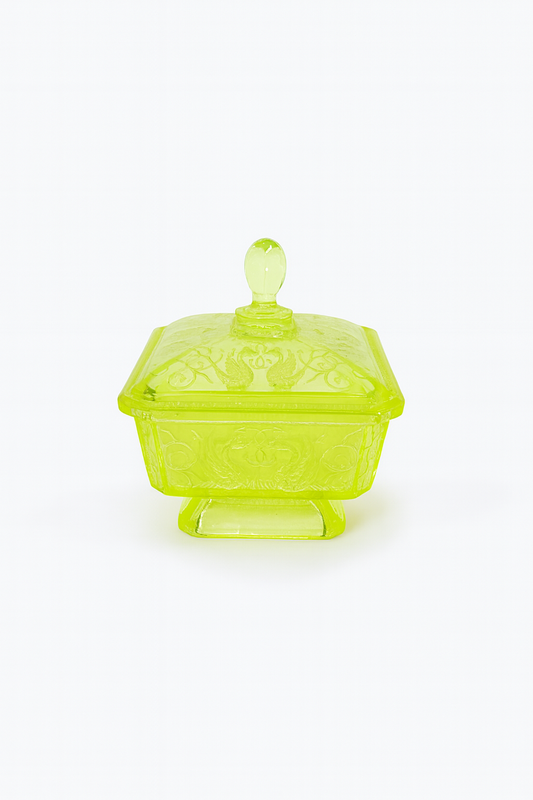 Bonbonnière en verre d’ouraline