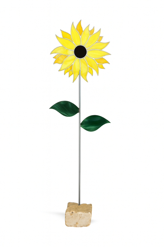 Sculpture florale Tournesol jaune